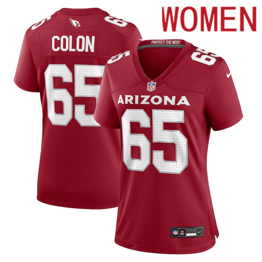 Women Arizona Cardinals #65 Trystan Colon Nike Cardinal Team Game NFL Jersey->women nfl jersey->Women Jersey
